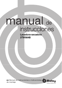 Manual de uso Balay 3TW984B Lavasecadora