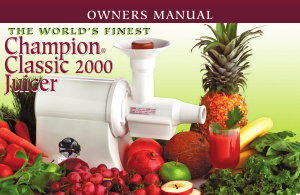 Manual Champion Classic 2000 Juicer