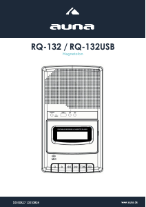 Instrukcja Auna RQ-132 Magnetofon kasetowy