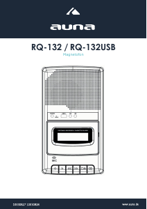 Instrukcja Auna RQ-132USB Magnetofon kasetowy