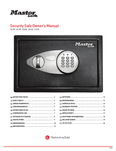 Instrukcja Master Lock X031ML Sejf