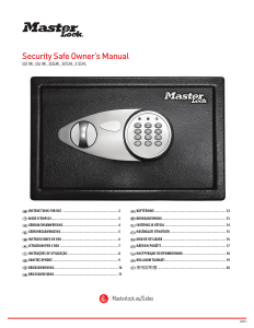 Brugsanvisning Master Lock X075ML Safeboks