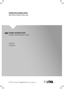 Handleiding ETNA CM450RVS Magnetron