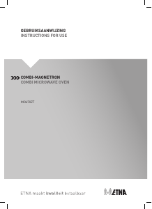 Handleiding ETNA MO470ZT Magnetron