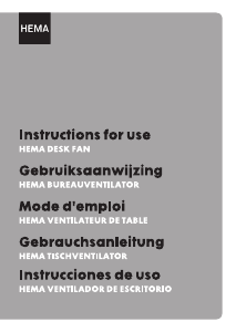 Mode d’emploi Hema 80.01.0033 Ventilateur