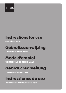 Mode d’emploi Hema 80.01.0071 Ventilateur