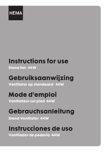 Mode d’emploi Hema 80.01.0034 Ventilateur