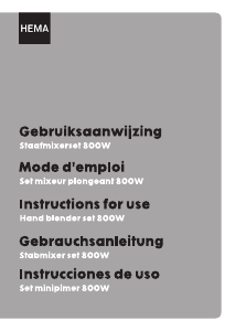 Mode d’emploi Hema 80.08.0015 Mixeur plongeant