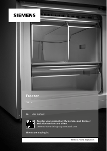 Manual Siemens GI81NECF0 Freezer