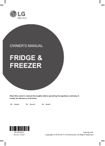 Manual LG GW-B499SQGZ Fridge-Freezer