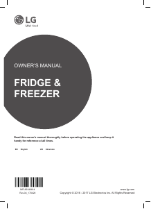 Manual LG GW-B499SQFZ Fridge-Freezer