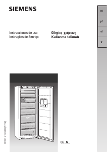 Manual de uso Siemens GS32NA92 Congelador