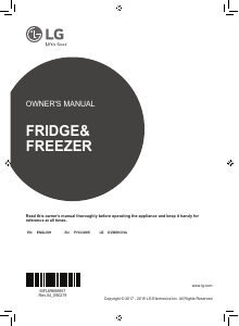 Manual LG GC-Q247CADC Fridge-Freezer