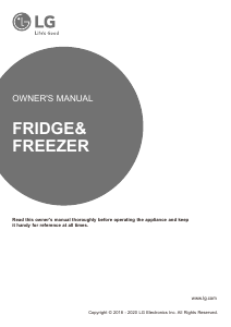 Manual LG GR-H802HMHZ Fridge-Freezer