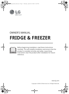 Manual LG GC-H502HBHZ Fridge-Freezer