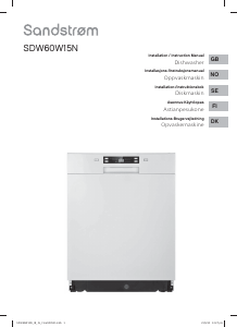 Brugsanvisning Sandstrøm SDW60W15N Opvaskemaskine