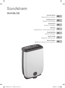 Manual Sandstrøm SDH08L13E Dehumidifier