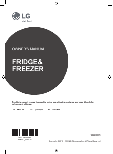 Manual LG GC-M247CABV Fridge-Freezer