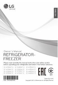 Manual LG GN-H702HQHZ Fridge-Freezer