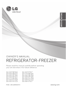Manual LG GA-M409UCA Fridge-Freezer