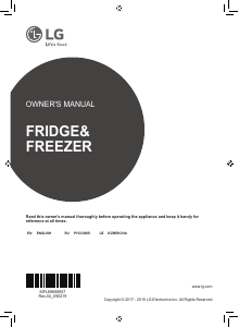Manual LG GC-B247SEDC Fridge-Freezer