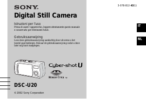 Handleiding Sony Cyber-shot DSC-U20 Digitale camera