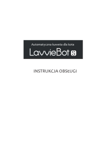 Instrukcja LavvieBot S Kuweta dla kota