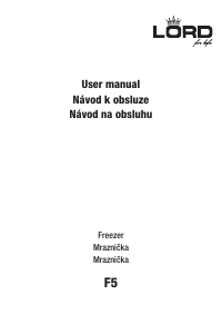 Manual Lord F5 Freezer