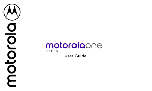 Handleiding Motorola One Hyper Mobiele telefoon