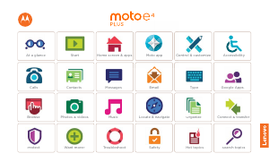 Handleiding Motorola Moto E4+ Mobiele telefoon