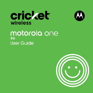 Handleiding Motorola One 5G (Cricket) Mobiele telefoon