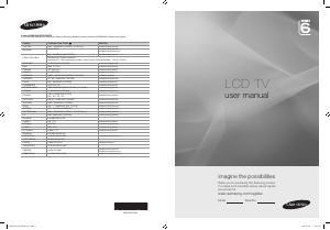 Manual Samsung LE46B651T3P LCD Television