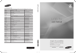 Manual Samsung LE19C431C4W LCD Television