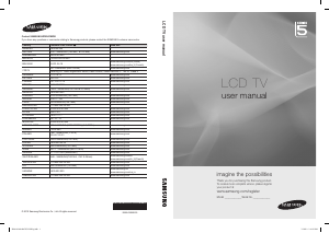 Bruksanvisning Samsung LE37C555J1W LCD TV