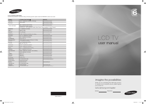 Manual Samsung LE40B652T4P LCD Television