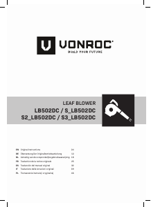 Mode d’emploi Vonroc S2_LB502DC Souffleur