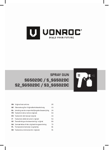 Mode d’emploi Vonroc SG502DC Pistolet à Peinture