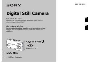 Handleiding Sony Cyber-shot DSC-U40 Digitale camera