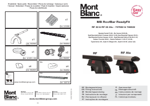 Handleiding Mont Blanc RF 22 Alu Dakdrager