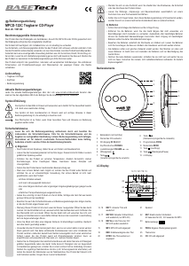 Mode d’emploi Basetech MPCD-122C Lecteur CD portable