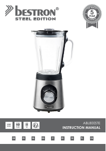 Instrukcja Bestron ABL800STE Blender