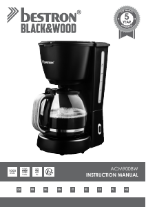 Manual de uso Bestron ACM900BW Máquina de café