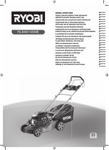 Руководство Ryobi RLM4614SME Газонокосилка