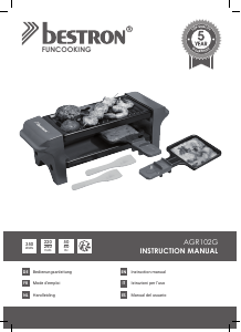 Manual de uso Bestron AGR102G Raclette grill