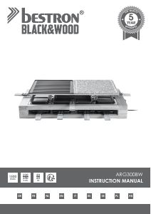 Bedienungsanleitung Bestron ARG300BW Raclette-grill