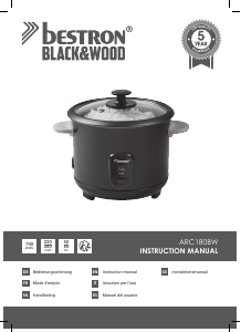 Manual Bestron ARC180BW Rice Cooker