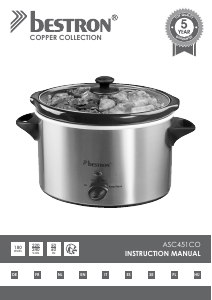 Manuale Bestron ASC451CO Slow cooker