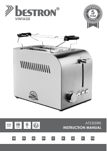 Manual Bestron ATS300RE Toaster