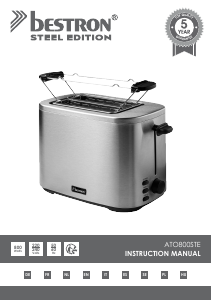 Manual Bestron ATO800STE Toaster
