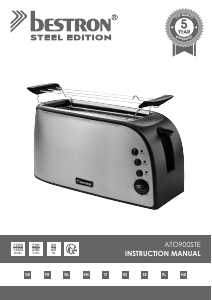 Manual Bestron ATO900STE Toaster